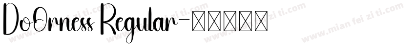 Do0rness Regular字体转换